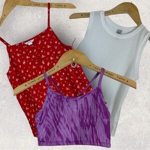 Nordstrom Size Medium Sports Bra Tank Top Activewear Clothing Bundle Set of‎ 3